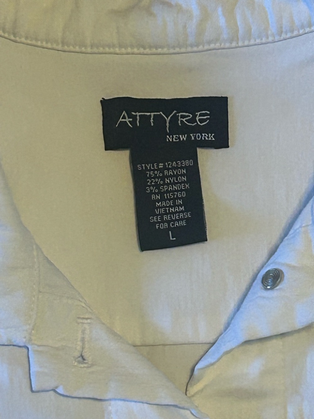 Attyre Newyork White Denim Jacket - Picture 3 of 4